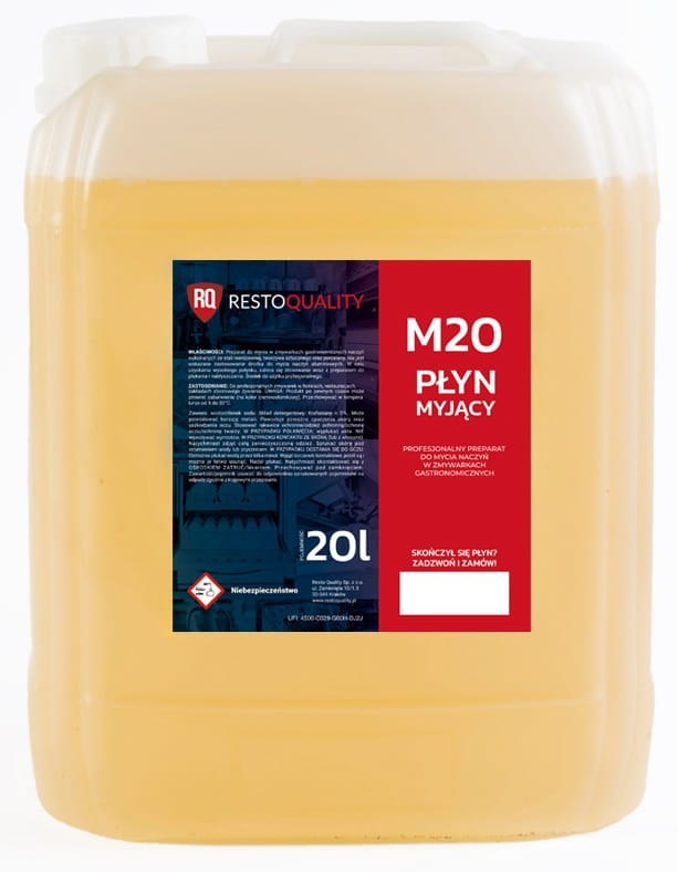 Płyn do mycia naczyń w zmywarkach gastronomicznych M20 Resto Quality